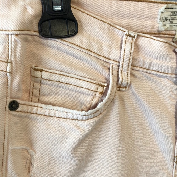 Current/Elliott pink stiletto distressed jean s 25 - Picture 2 of 9